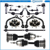 Front Control Arm Wheel Hub Bearing CV Axle Shaft For 2003-2004 Ford Expedition 6B93BC-57