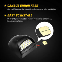 Rear License Plate LED Light Fit Chevrolet Silverado GMC Sierra 1500 2500 99-14 6B93BC-57