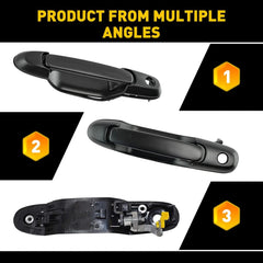 For 98-03 Toyota Sienna Door Handle Front Side Left Exterior Black Outside 6B93BC-57