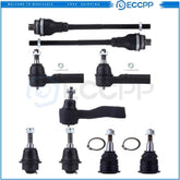 Front Ball Joints Steering Idler Pitman Arm Tie Rod End For 2001-2004 GMC 2500 KOEEP