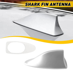 Universal Shark Fin Antenna Cover Car Trim Radio Signal AM/ FM Aerial Silver EOA 6B93BC-57