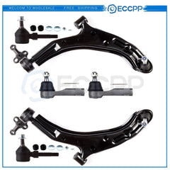 8x Control Arm and Ball Joint Assembly Kit Tie Rod End For 00-2006 Nissan Sentra 6B93BC-57