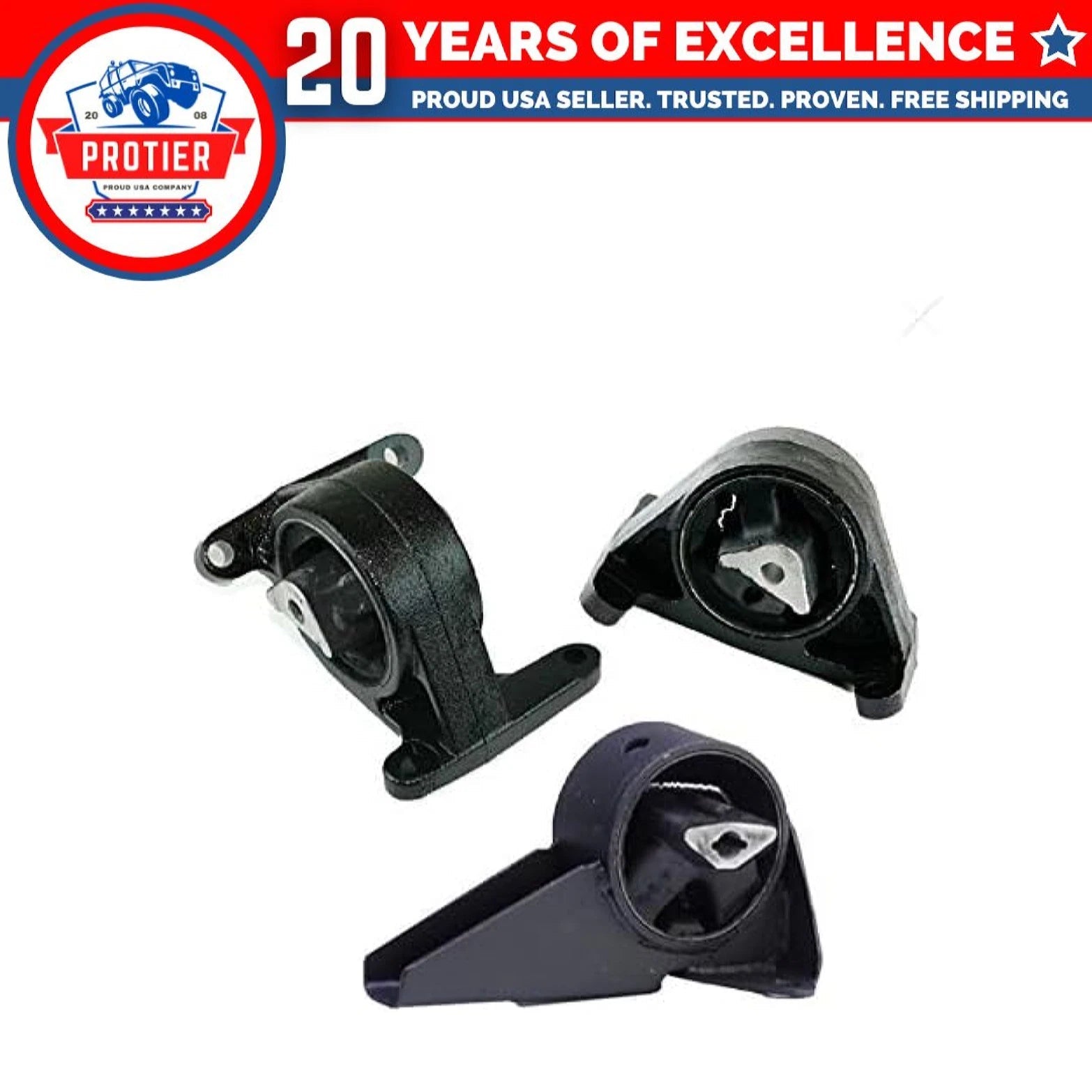 Fits 1999-2004 Jeep Grand Cherokee 4.7L w/RWD Motor&Trans Mount Set 3pc : 6B93BC-57