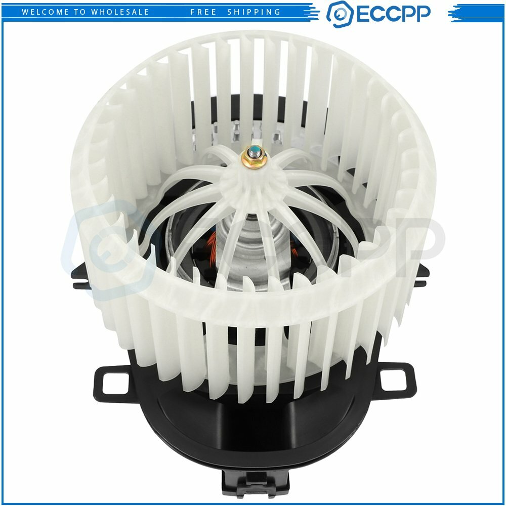 Front HVAC Blower Motor w/Fan Cage for 2011-2017 Volkswagen Touareg ABS plastic 6B93BC-57