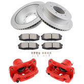 Rear L+R Brake Rotors Ceramic Pads Calipers For Toyota Sequoia Tundra 2008-2017 6B93BC-57