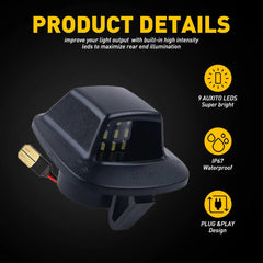 2x Super Bright LED License Plate Lights For 1997-2011 Dodge Dakota Pickup EOA 6B93BC-57