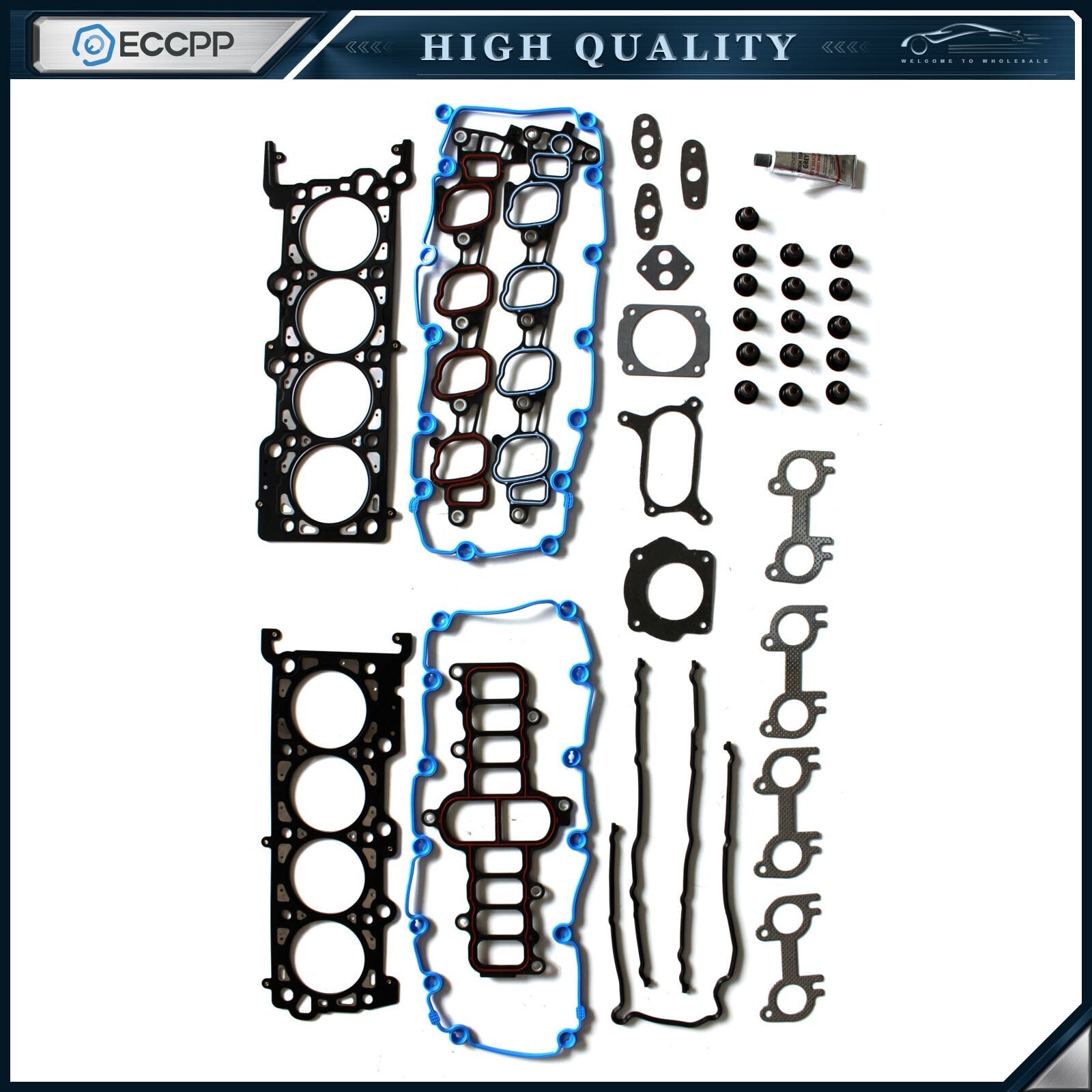 ECCPP Cylinder Head Gasket Set For 1999 Ford Expedition 5.4L V8 SOHC 16V 6B93BC-57