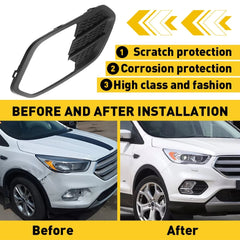 Front Right Bumper Fog Light Grille Bezel Cover Trim For 17-19 Ford Escape Kuga 6B93BC-57
