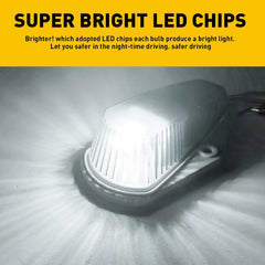 For FORD F150 F250 1980-1997 F350 White Roof Top Lights Cab marker Lights 5Pcs 6B93BC-57