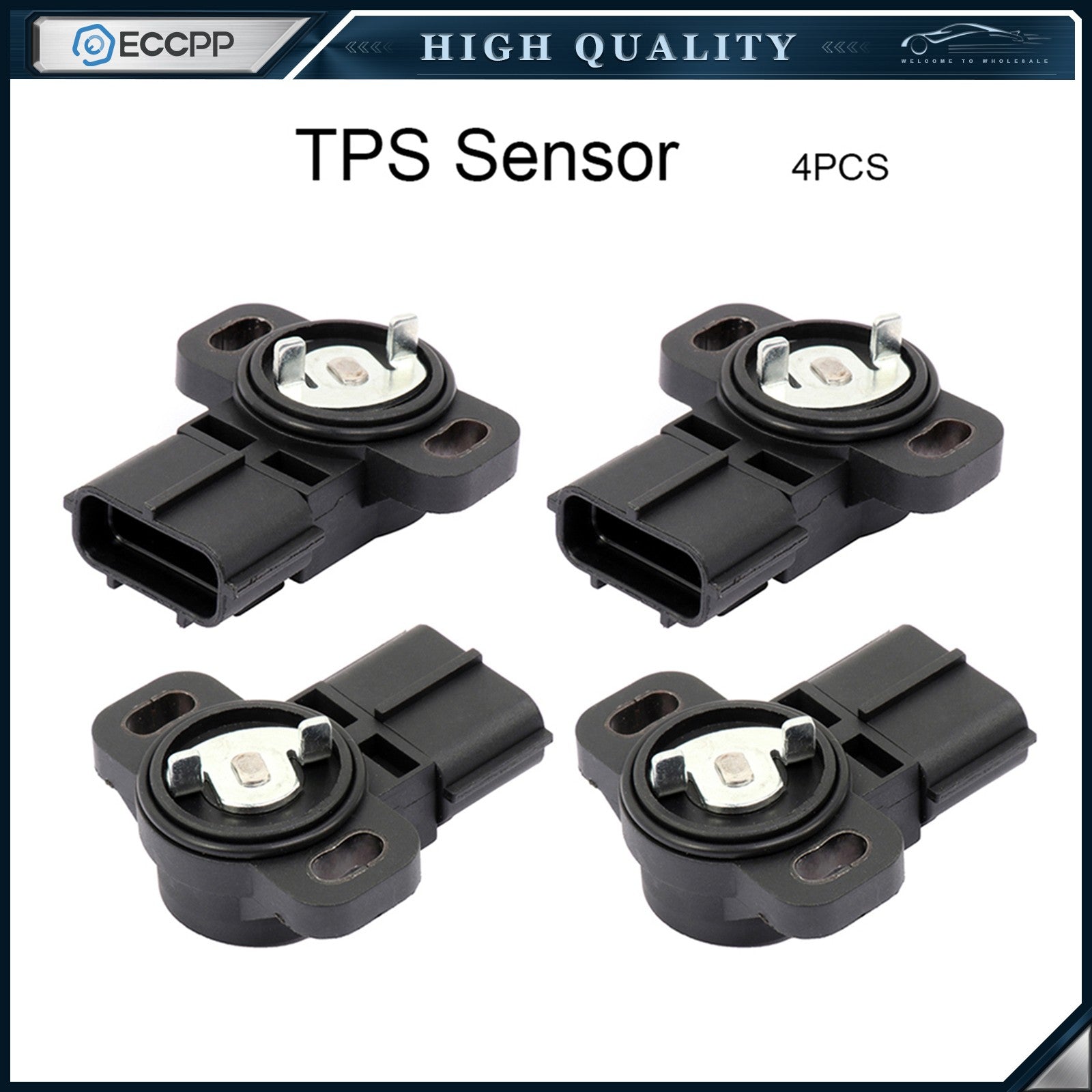 ECCPP 4PCS Throttle Position Sensor TPS For Kia Sorento 2006 3510239000 39000 ECCPP