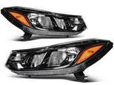 ECCPP Headlights Assembly For Chevrolet Trax LS 1.4L 1.8L 2017-2022 Pair Black 6B93BC-57