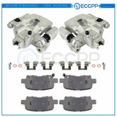Rear Brake Calipers Brake Pads Set 6Pcs For 2001-2006 Acura Mdx 19B2675 19B2674 6B93BC-57