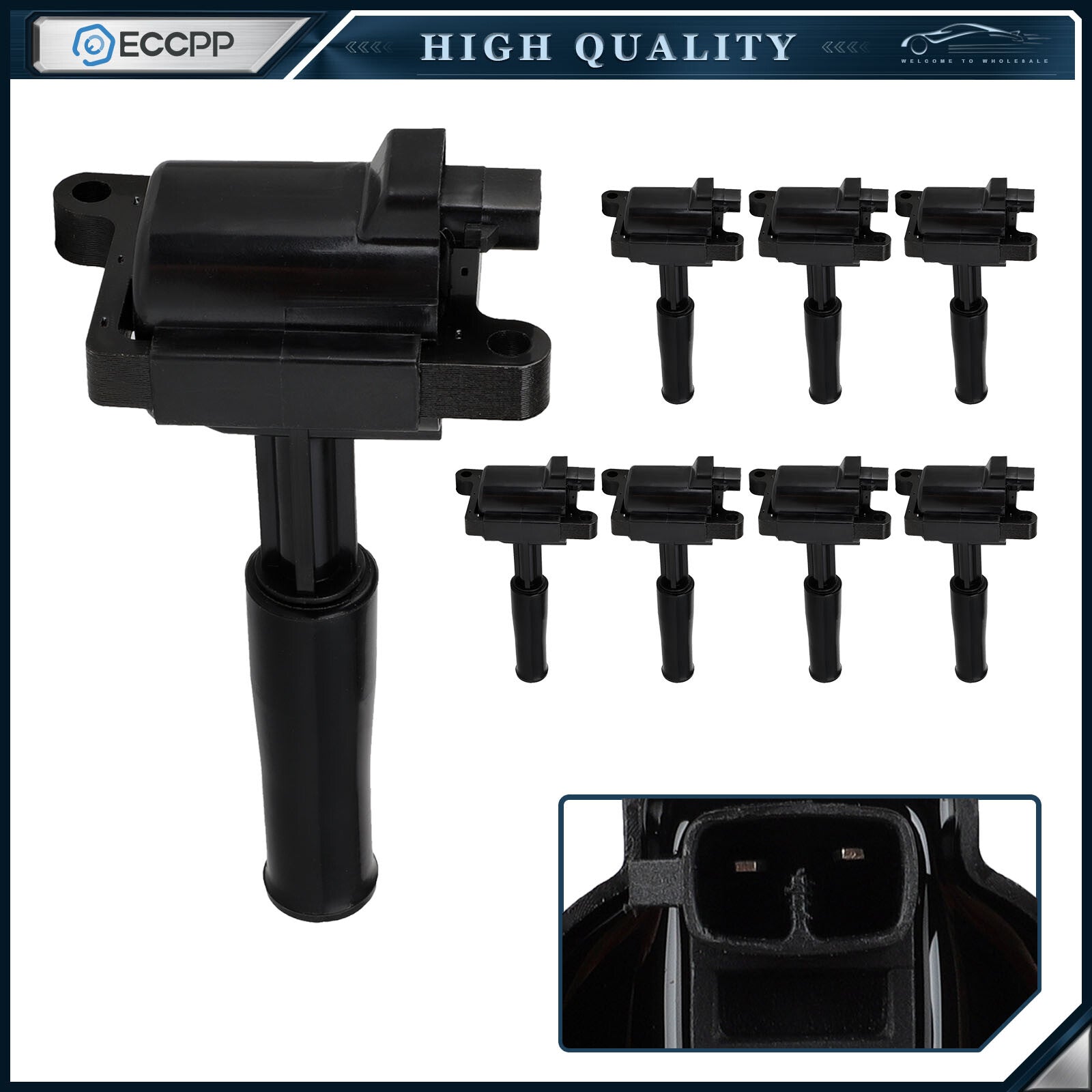 ECCPP 8 Ignition Coils For 1997 1998 1999 Jaguar XK8 1998 XJR XJ8 4.0L V8 ECCPP
