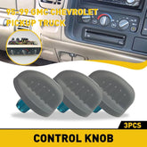 3X HEATER A/C CONTROL KNOB FOR 1995-98 SILVERADO CHEVY 1500 2500 3500 AUXITO EOA 6B93BC-57