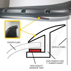 FENDER FLARE REPLACEMENT EDGE TRIM 9m Universal Flexible For Car Truck Wheel EOA 6B93BC-57