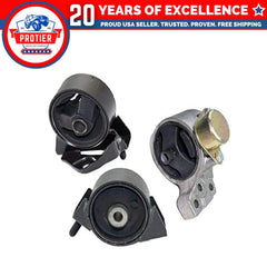 Fits 1999-2000 Hyundai Elantra 2.0L AUTO Trans Engine Motor Mount Set 3PCS : 6B93BC-57