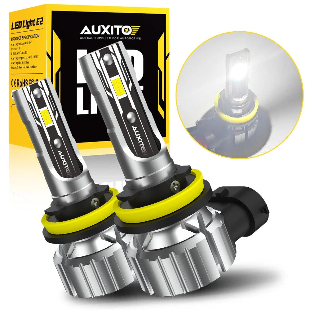 H11 H9 LED Headlight Conversion Kit High/Low Bulb Super Bright 6500K White EOA 6B93BC-57