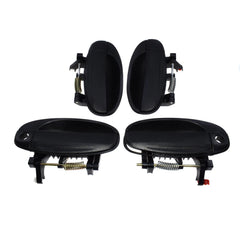 4Pcs Exterior Door Handles Set Black for Chevrolet Aveo5 Aveo 96541631 96541632 6B93BC-57