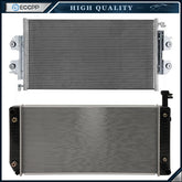 Radiator & Condenser Cooling Kit For Chevrolet Express 2500 GMC Savana 2500 6B93BC-57