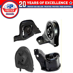 Fits 1988-1991 Honda Civic/CRX 1.5L AUTO Motor & Trans Mount Set 4PCS : A6507, 6B93BC-57