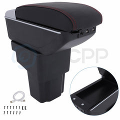 For Nissan Juke 10-15 Black Center Console Container Armrest Storage Box 6B93BC-57