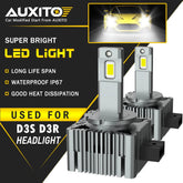 2X LED Headlight Bulbs 200W Replace D3S D3R HID Xenon Super White Conversion Kit 6B93BC-57
