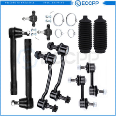 Lower Ball Joints Sway Bar Tie Rod End Rack Pinion Bellow For 2006-2010 Sonata 6B93BC-57