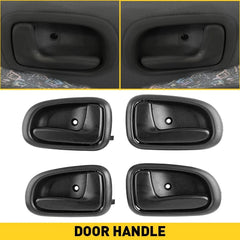 Interior Door Handle For 93-97 Toyota Corolla Set of 4 Front and Rear EOA 6B93BC-57