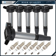 6 For 3.5L V6 GS350 GS450h IS300 IS350 Tacoma RC350 Ignition Coil Spark Plugs 6B93BC-57