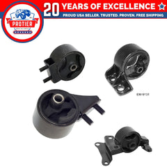Motor & Trans Mount Set for 1990 - 1995 Mazda 323 1.6L 4PCS Replaces A2648; 6B93BC-57