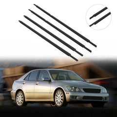 For 2001-2005 Lexus IS300 Front & Rear Door Window Seal Belt Molding 6B93BC-57