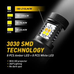 AUXITO 1157 LED Turn Signal Light Bulb Switchback Amber White Anti Hyper Flash A AUXITO