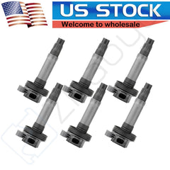 Pack of 6 Ignition Coils for Ford Lincoln Mazda 3.7L 3.5L V6 DG520 UF553 KOEEP