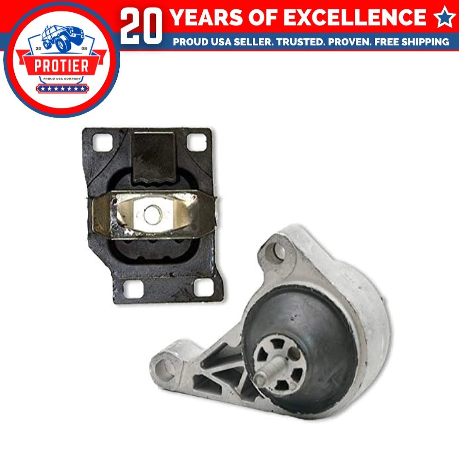 Fits 2002-2003 Ford Focus SVT 2.0L Motor & Trans Mount 2pcs 6B93BC-57