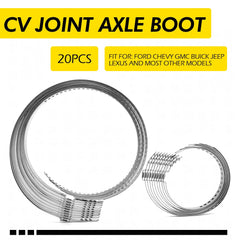 20*For Auto/ATV CV Joint Axle Boot Clamp 20 Crimp Bands Set EOOG US 6B93BC-57