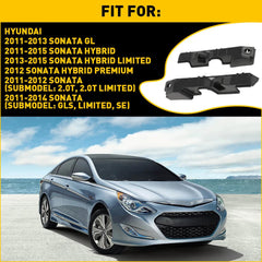 Right+Left Side Front Bumper Bracket Set of 2 For 2011-2015 Hyundai Sonata EOA 6B93BC-57