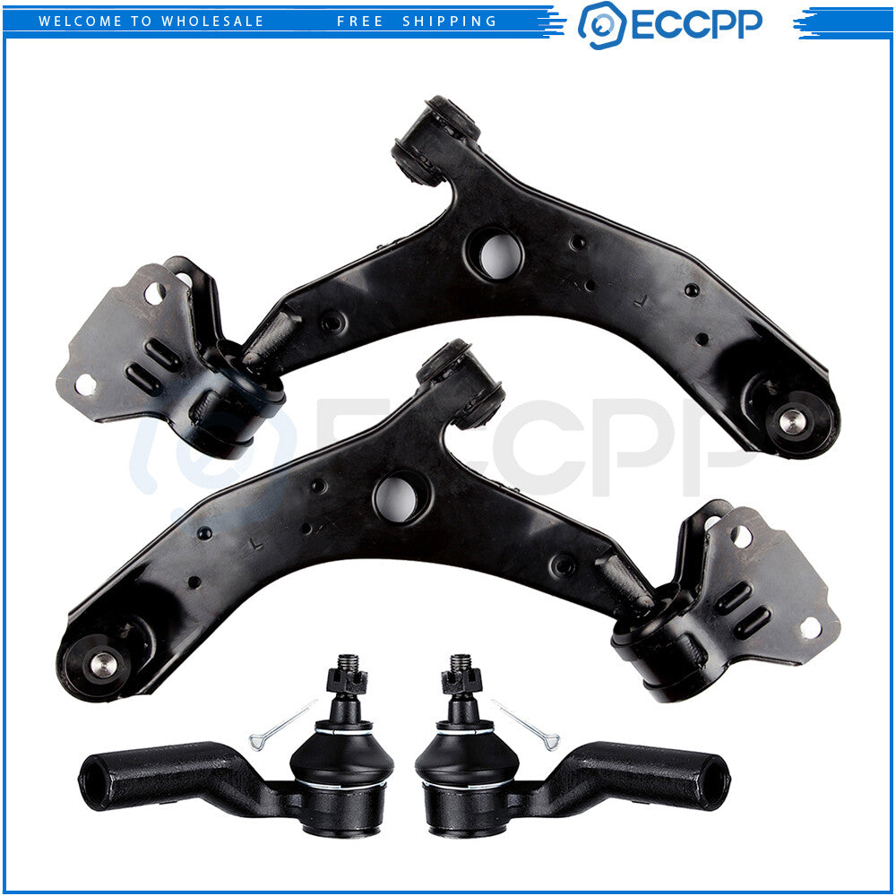 Front Lower Control Arm Ball Joint & Outer Tie Rod End For 2010 11 12 13 Mazda 3 6B93BC-57