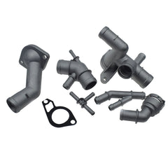 6PCS Aluminum Coolant Flange For 2000-2005 VW Golf MK4 Jetta GTI Beetle Audi TT 6B93BC-57