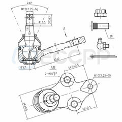 8Pcs Front Lower Control Arms Ball Joints Kit For 91-1997 Toyota Tercel & Paseo 6B93BC-57