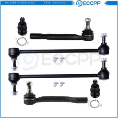 Front Lower Ball Joints Steering Sway Bar Tie Rod End For 2003-2005 Honda Pilot 6B93BC-57