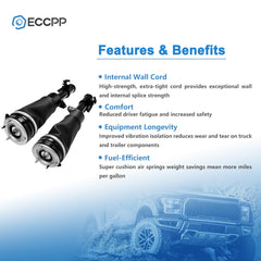 Front Pair Air Suspension Shocks For Land Rover Range Rover HSE L322 2002-2012 6B93BC-57
