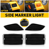 4x Smoke Bumper Signal Side Fender Marker Lights For Jeep 1997-2006 Wrangler TJ 6B93BC-57