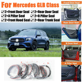 Door Rubber Seal Strips Weather Draft Noise Reduction Kit For Mercedes GLB Class