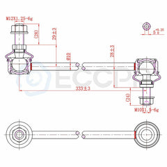 ECCPP 10pcs Complete Front Suspension Control Arm Kit For Volvo S60 V70 01-07 ECCPP