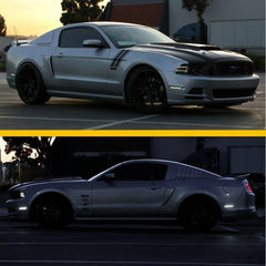 4pcs for 10-14 Ford Mustang Side Marker Light White LED Front + Rear Bumper Lamp 6B93BC-57