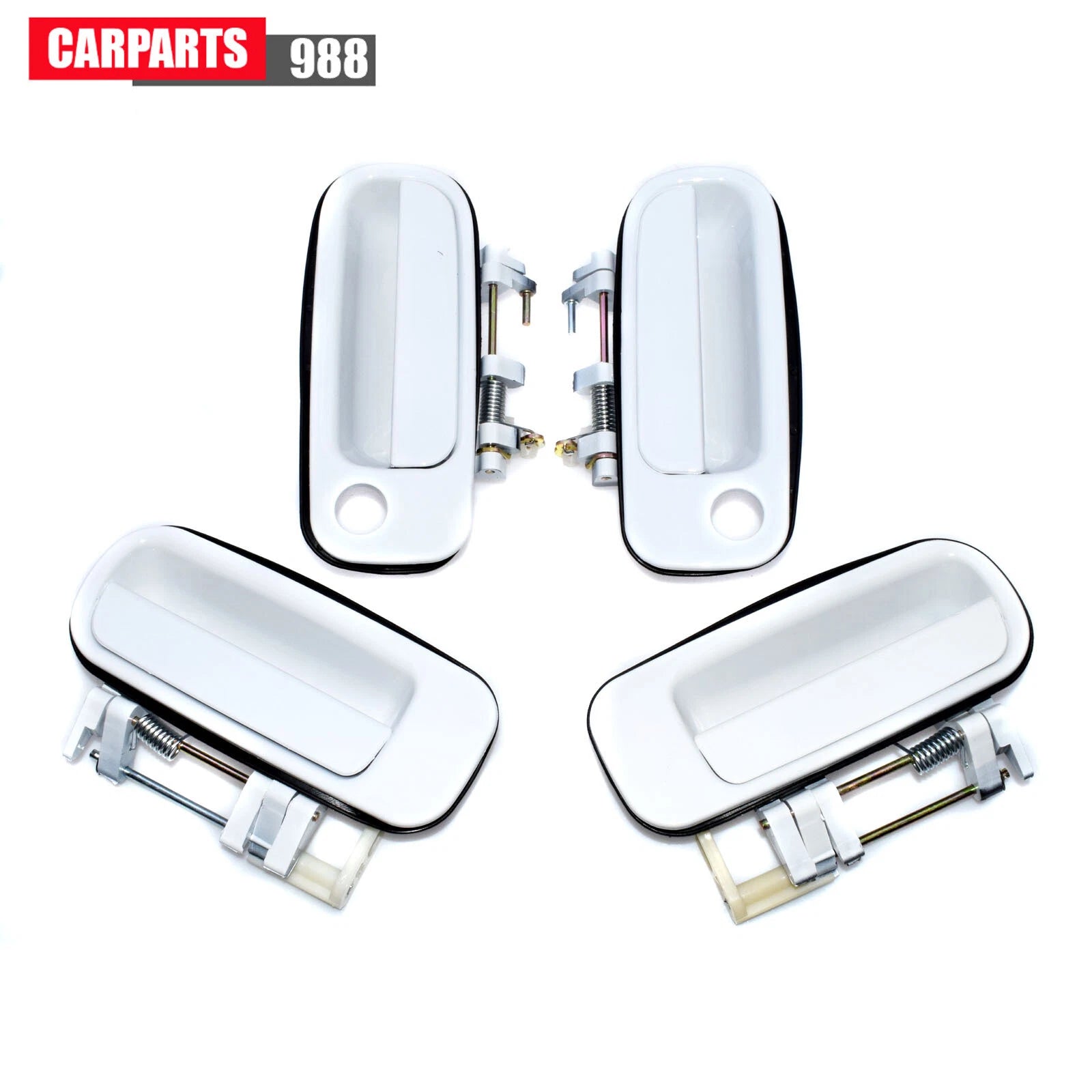 White Outside Door Handle Front / Rear Left / Right For Toyota Camry 1992-1996 6B93BC-57