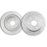 REAR Drilled Disc Brake Rotors for Chevy Silverado Tahoe GMC Sierra 1500 Yukon