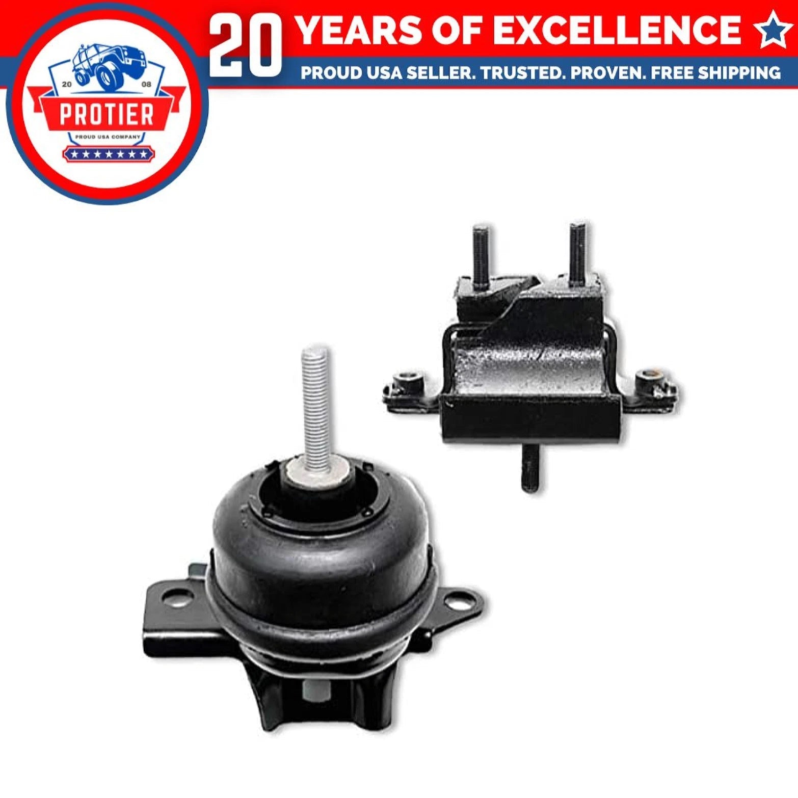 Fits 1998-2004 Cadillac Seville 4.6L Rear Motor & Right Trans Mount 2pcs 6B93BC-57