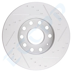 Discs Brake Rear Rotors For 2012-2013 Volkswagen Golf Highline Comfortline 2,0L 6B93BC-57