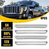 Clear White LED Wheel Fender Side Lights For 2020-2023 GMC Sierra 2500HD 3500HD 6B93BC-57